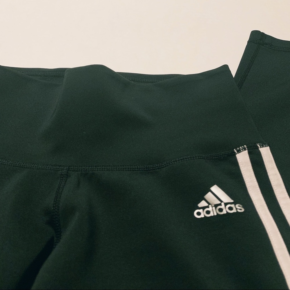 ☀️ Adidas Climalite Workout Leggings Pants - Picture 3 of 4